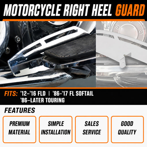 Motorcycle Right-side Rider Footboard Heel Guard