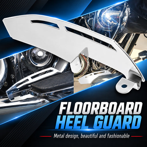 Bolt-On Motorcycle Right-side Rider Footboard Heel Guard