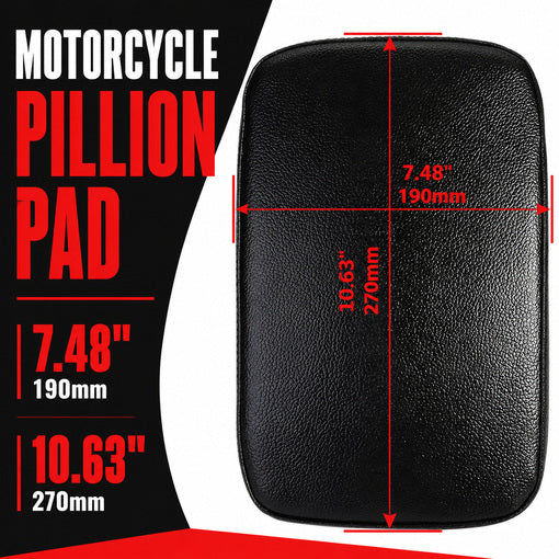 Motorcycle Leather Pillion Pad Rear Passenger Seat