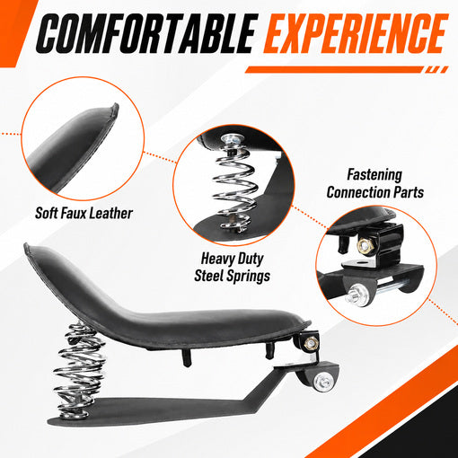 3" Driver Soft Motorcycle Solo Seat Spring Bracket Base Mount Kit
