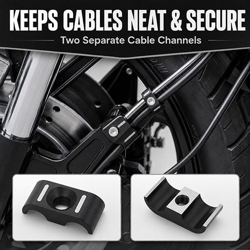 Motorcycle Brake Throttle Cable Clamp Wire Line Holder