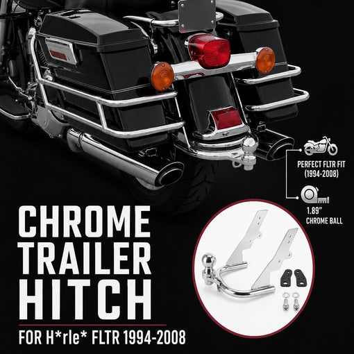 Bolt-On Motorcycle Trailer Hitch with Ball