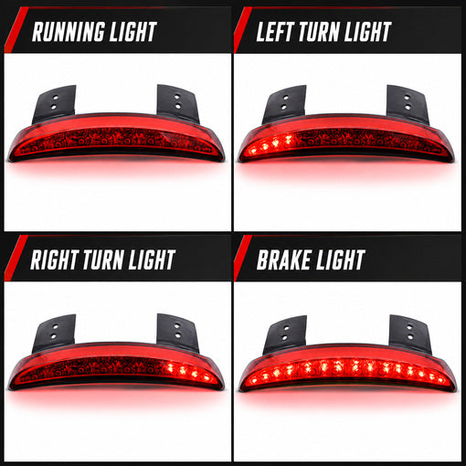 Motorcycle Chopped Rear Fender Edge LED Tail Light
