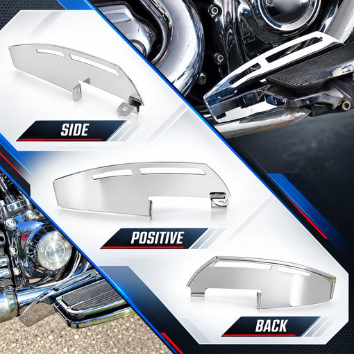 Bolt-On Motorcycle Right-side Rider Footboard Heel Guard