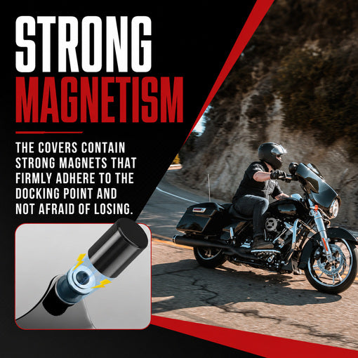 Motorcycle Magnetic Detachable Docking Hardware Covers Kit