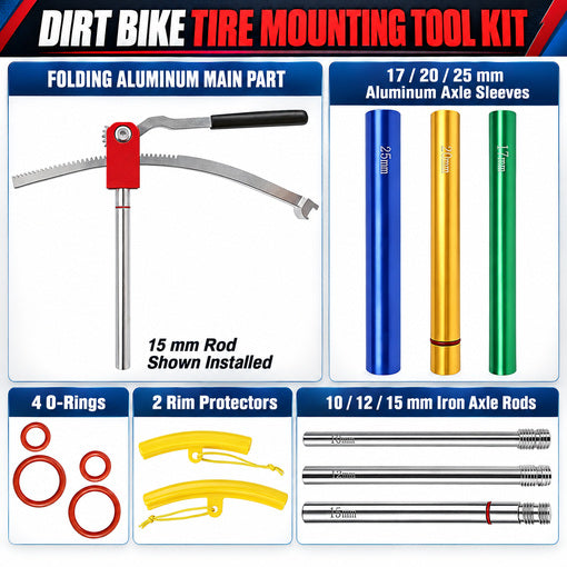 Dirt Bike Tire Demounting Tool Kit