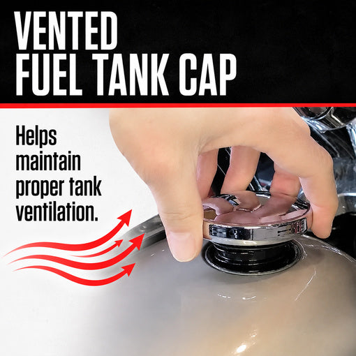 2-pack Motorcycle Flush Mount Pop-Up Fuel Tank/Gas Cap