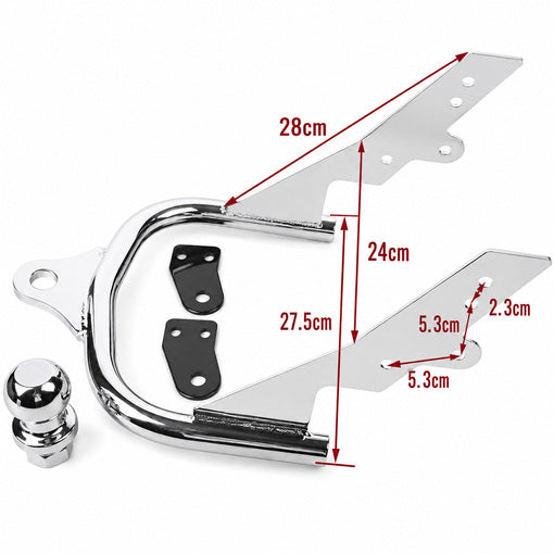 Bolt-On Motorcycle Trailer Hitch with Ball