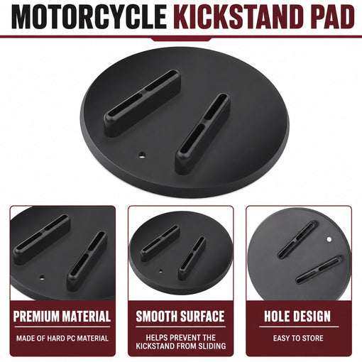 Heavy Motorcycle Kickstand Support Pad