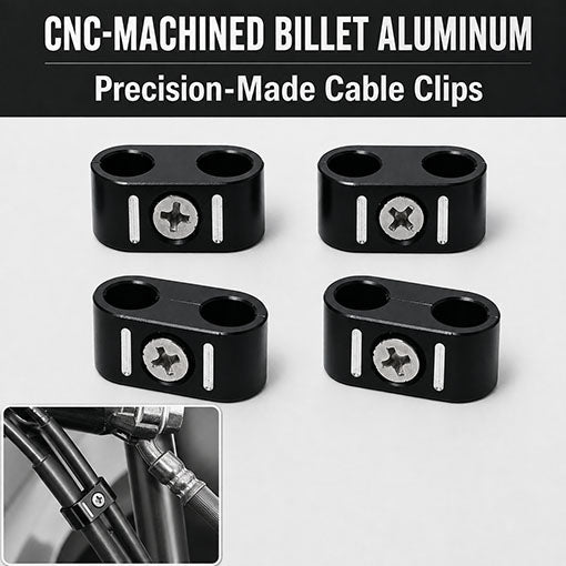Motorcycle Brake Throttle Cable Clamp Wire Line Holder