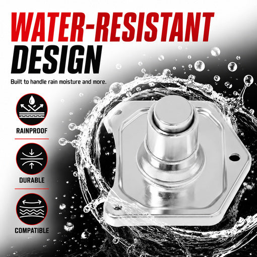 Bolt-On Motorcycle Solenoid Cover Starter Push Button