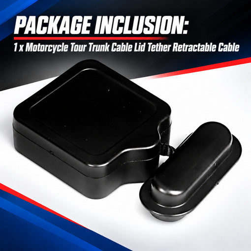 Motorcycle Tour Trunk Cable Lid Tether Retractable Cable