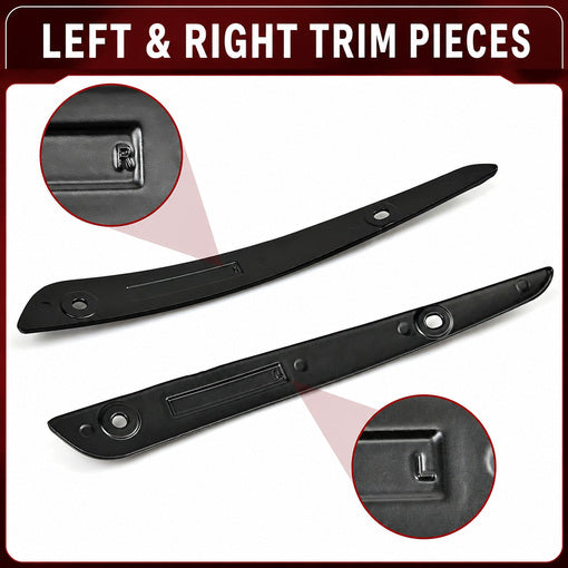 Motorcycle Split Windshield Side Trim