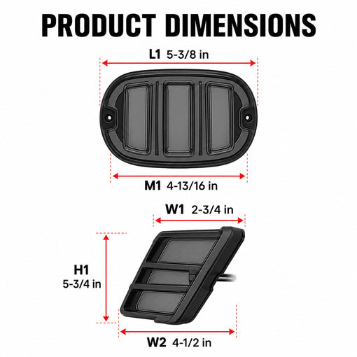 Motorcycle Stripe-Design LED Brake Tail Light with F1 Turn Signal