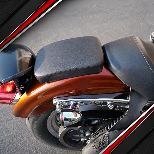 Motorcycle Leather Pillion Pad Rear Passenger Seat