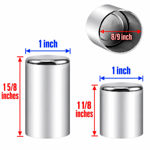 4-Pack Motorcycle Magnetic Detachable Docking Hardware Covers