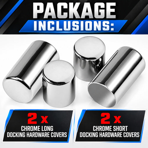 4-Pack Motorcycle Magnetic Detachable Docking Hardware Covers