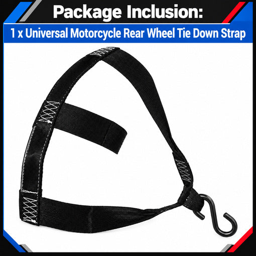 Universal Motorcycle Rear Wheel Tie Down Strap