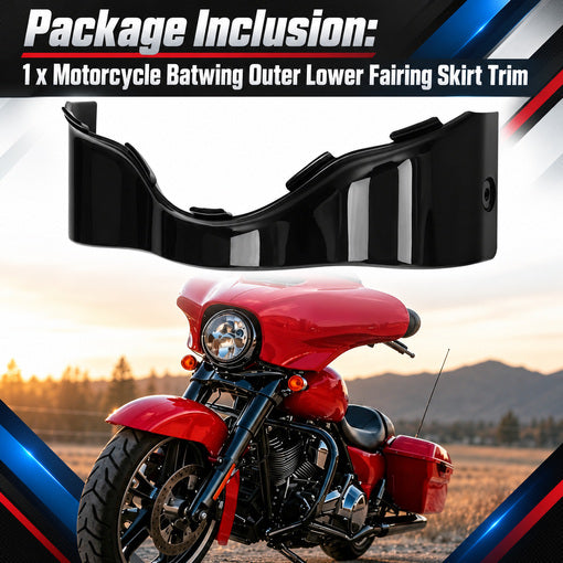 Motorcycle Batwing Outer Lower Fairing Skirt Trim