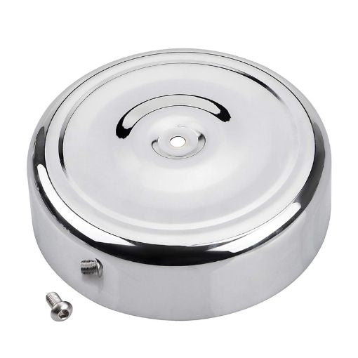 Motorcycle 7" Round Ripple Air Cleaner Intake Filter Cover