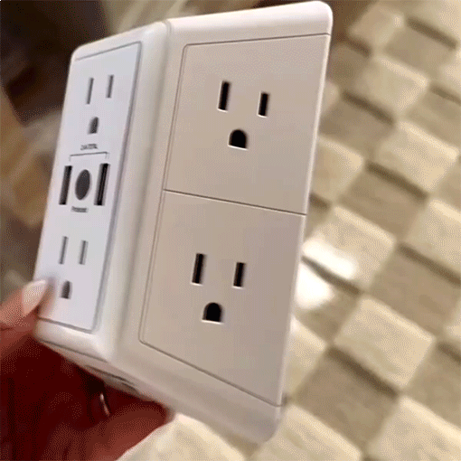 9-In-1 Wall Outlet Extender With 4 USB Ports