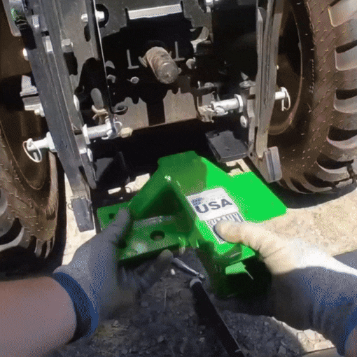 Rear 2 Inch Receiver Hitch Plate for John Deere