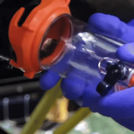 RV Clear Holding Tank Rinser with Gate Valve