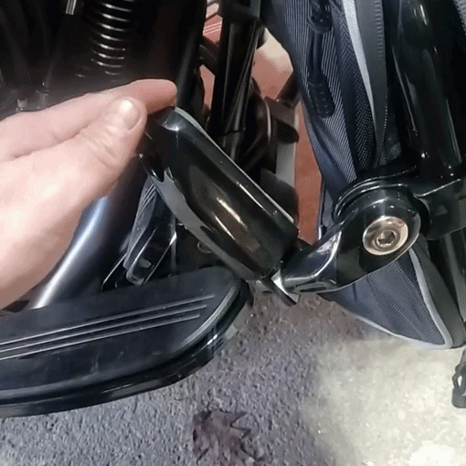 Motorcycle 1.25" Adjustable Highway Footpegs