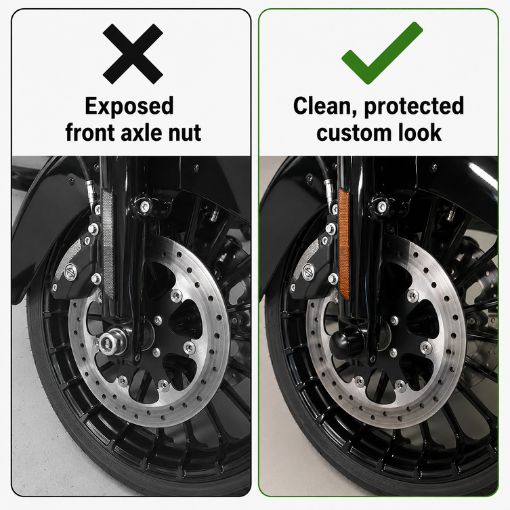 Motorcycle Front Axle Nut Cover Caps