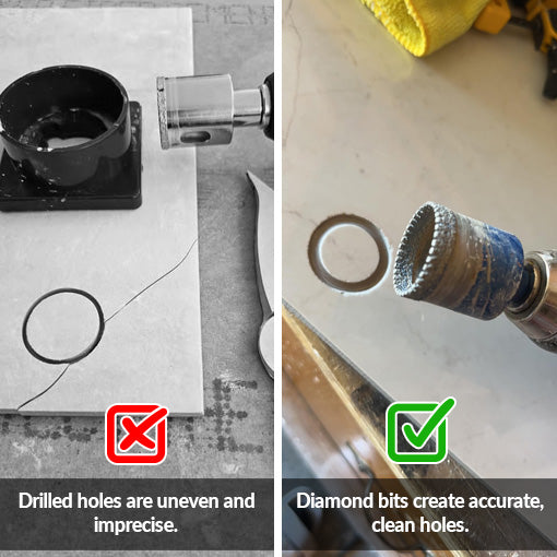 Diamond Core Drill Bits with EVA Guide Jig Kit