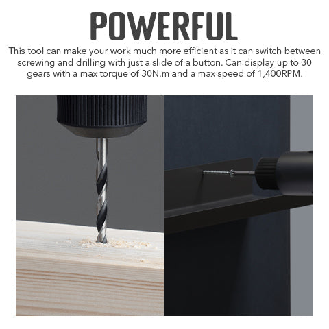 12V Cordless Brushless Drill