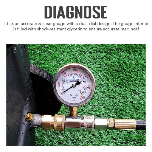 6000 PSI Pressure Washer Gauge