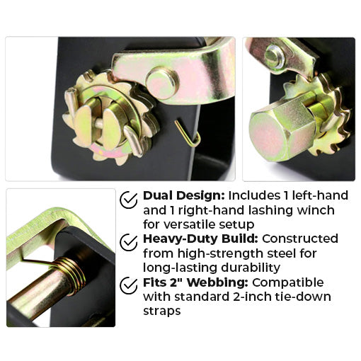 Bolt-On Lashing Truck Tie Down Winch