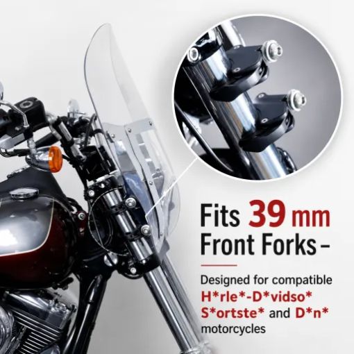Quick-Release Motorcycle Detachable Windshield Clamps