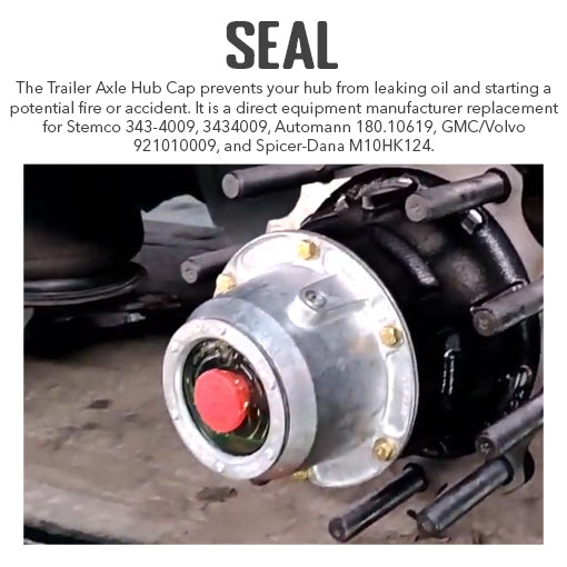 Trailer Axle Hub Cap