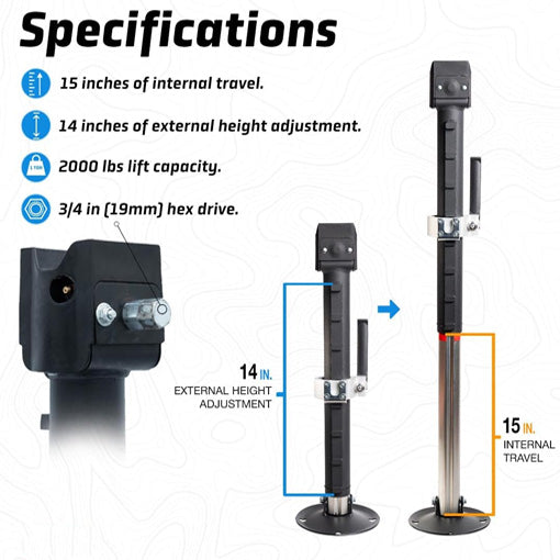 Upgraded Heavy Duty Manual Lift Jack