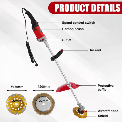 Heavy Duty Electric Multifunctional Concrete Grinder