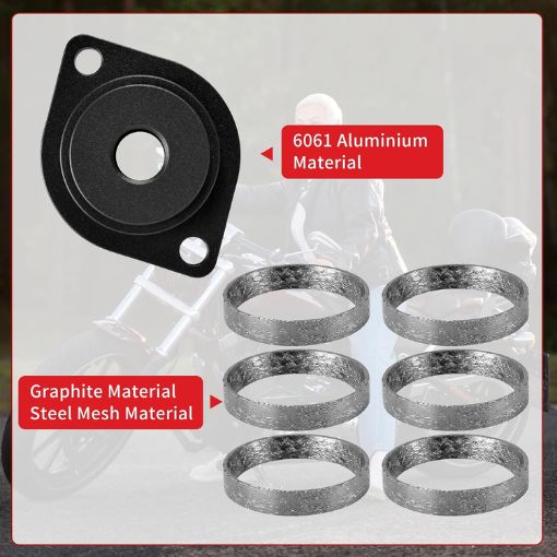 Motorcycle Exhaust Gasket Seal Tool and Tapered Gasket 1984-2023
