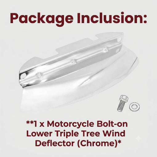 Motorcycle Bolt-on Lower Triple Tree Wind Deflector