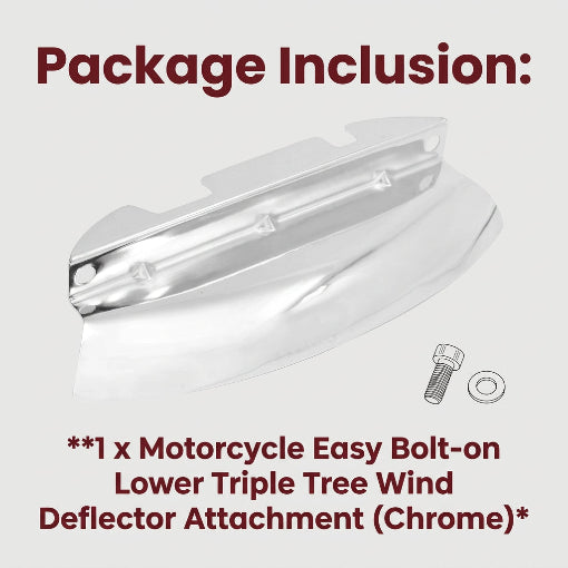 Motorcycle Bolt-on Lower Triple Tree Wind Deflector