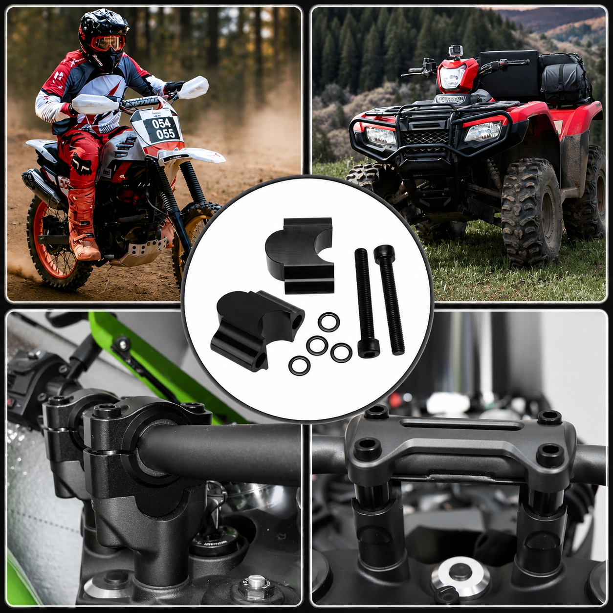 Universal 7/8 Inch Motorcycle Handlebar Risers