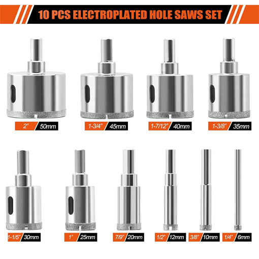 Diamond Core Drill Bits with EVA Guide Jig Kit