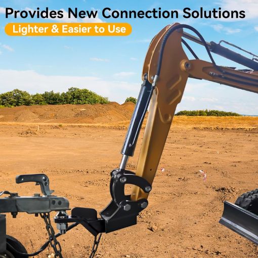 Mini Excavator Trailer Hitch Receiver Attachment
