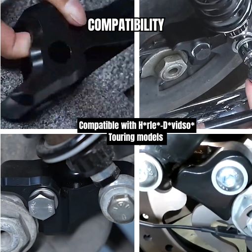 Motorcycle 2-Inch Lowering Blocks Kit