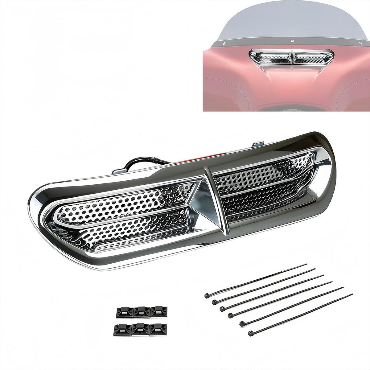 Motorcycle LED Fairing Vent Light