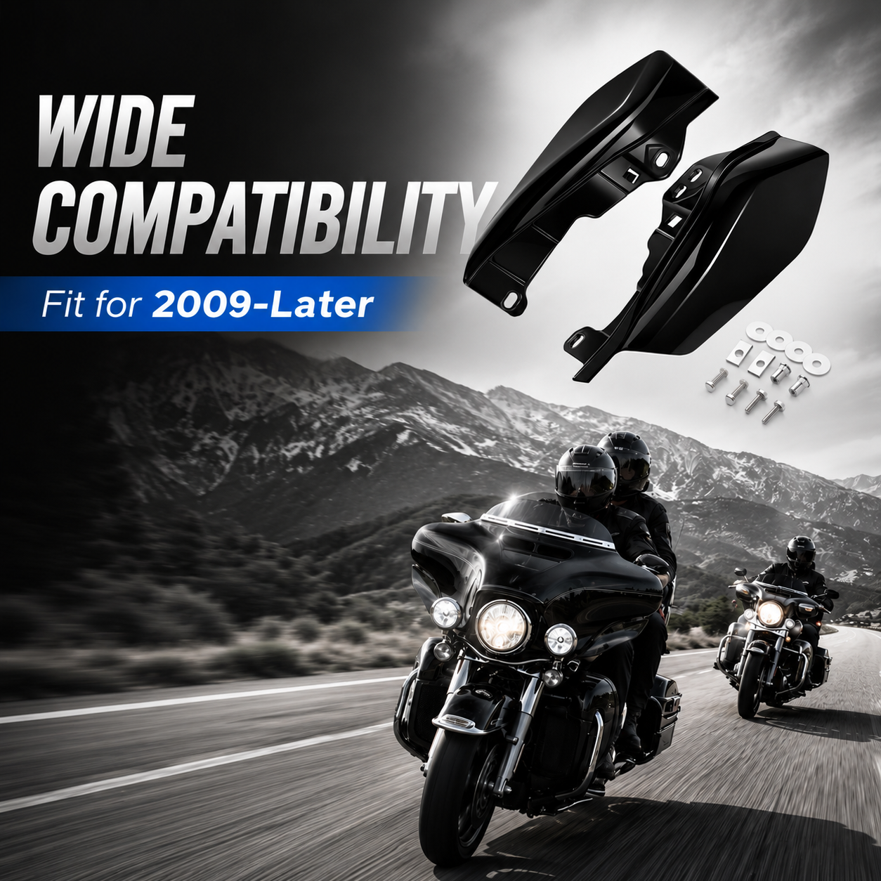Motorcycle Mid Frame Air Deflectors