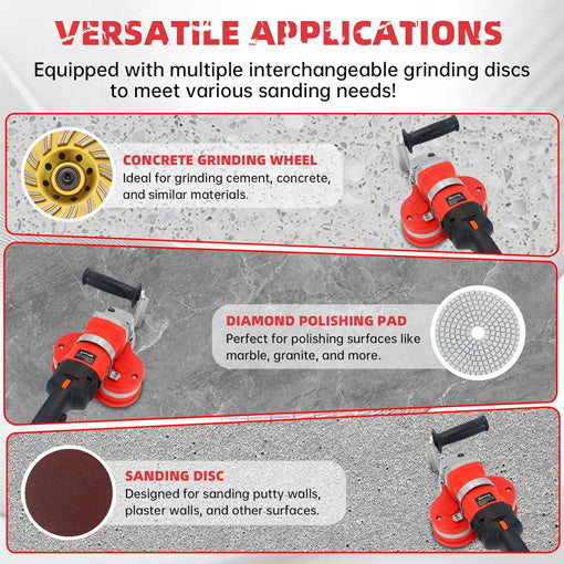 Electric Concrete Grinder Kit