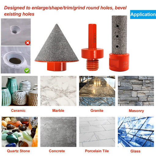Diamond Beveling Chamfer Bits Set