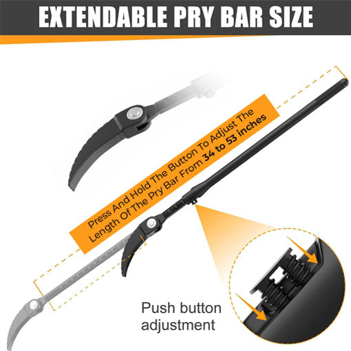 Heavy Duty Extendable Indexing Pry Bar
