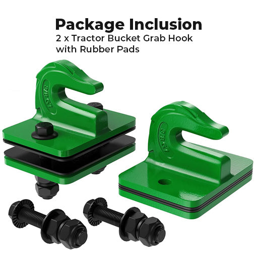Tractor Bucket Grab Hook with Rubber Pads